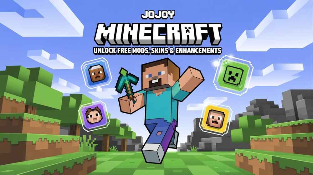 Jojoy Minecraft – Unlock Free Mods, Skins & Enhancements