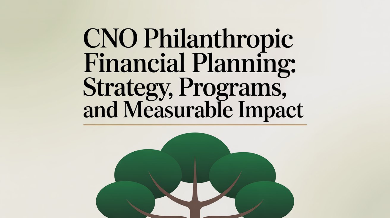 CNO Philanthropic Financial Planning Strategy, Programs, and Measurable Impact